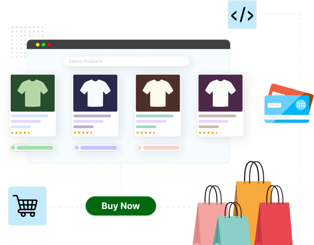 E-commerce layout