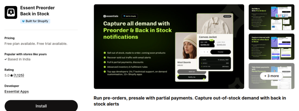 Essent Preorder Back in Stock – Preorder Shopify App
