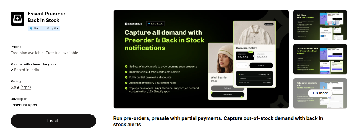 Preorder app