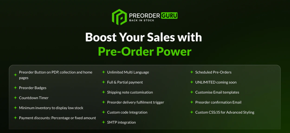 preorder-sales