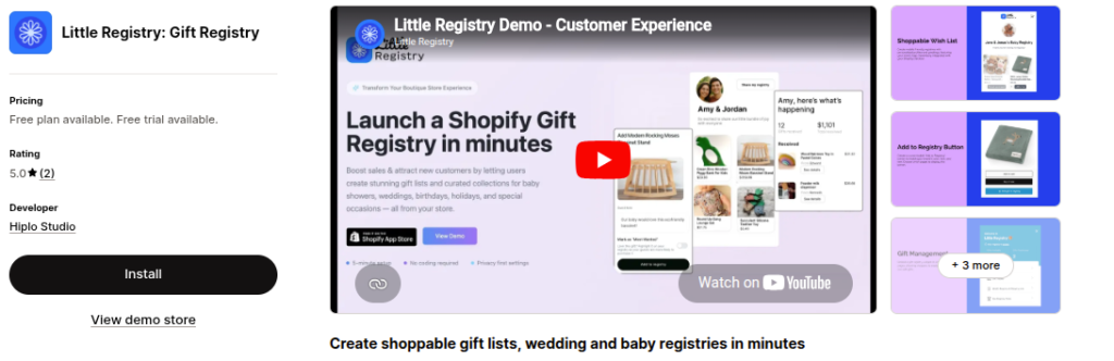 Little Registry: Gift Registry