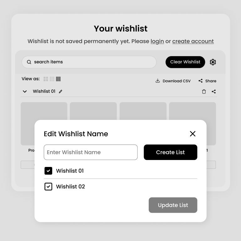 multi wishlist by wishlist guru