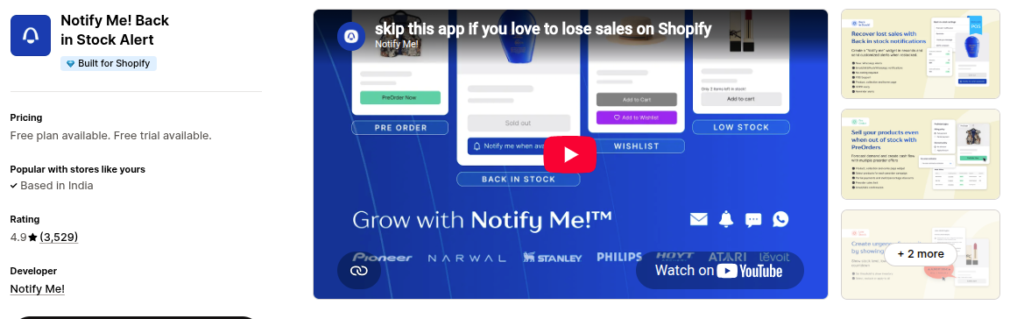 Notify! PreOrder 