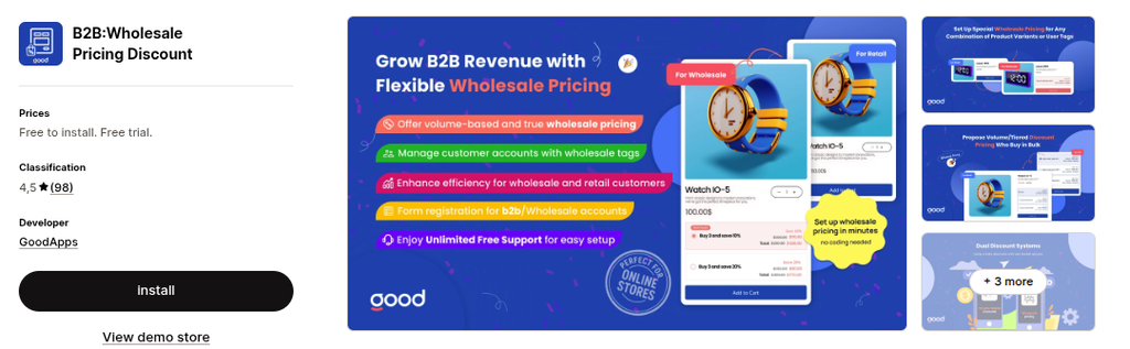 B2B:Wholesale Pricing Discount