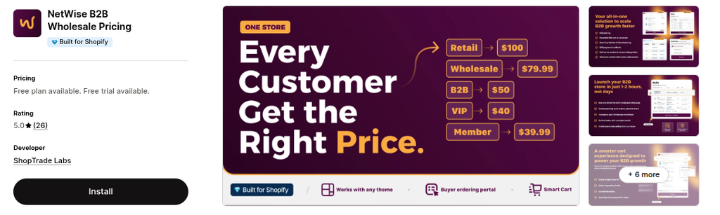 NetWise B2B Wholesale Pricing