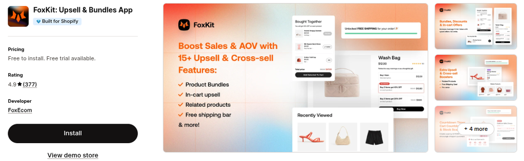 Solution: FoxKit: Upsell & Bundles