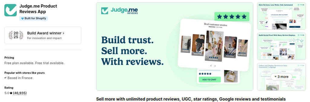 Solution: Judge.me Product Reviews