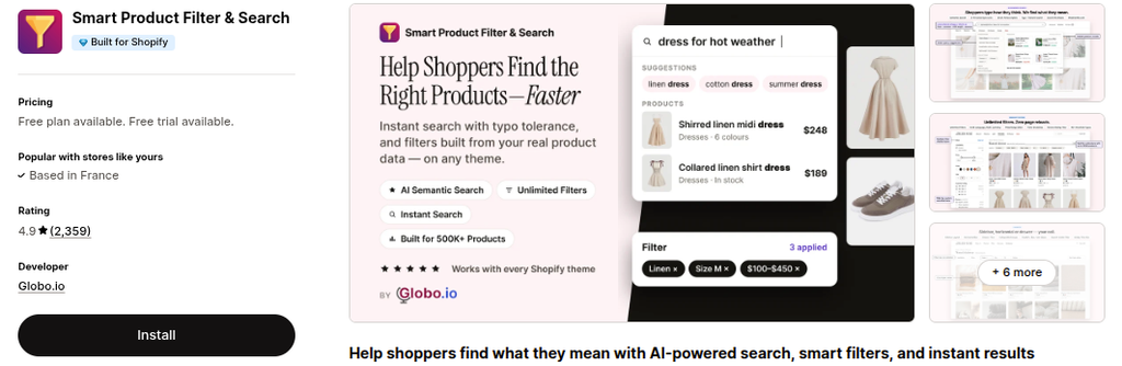 Solution: Product Filter & Search