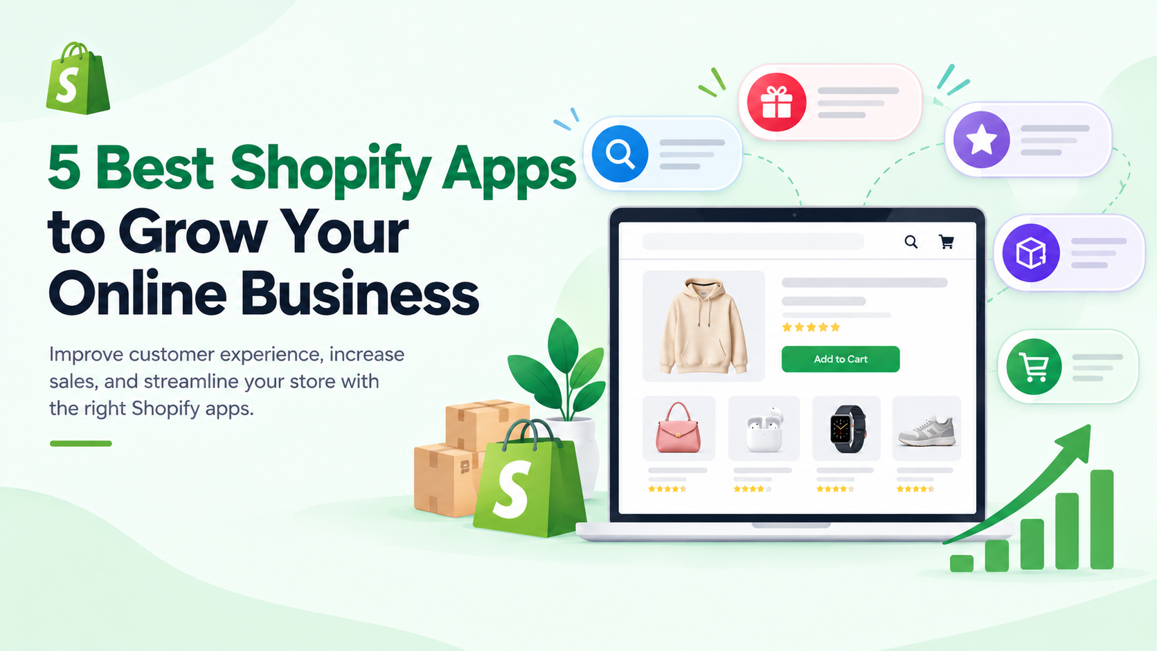 5 Best Shopify Apps for Growth